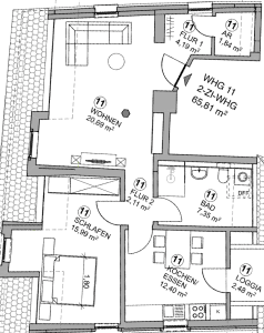 Grundriss Whg.11
